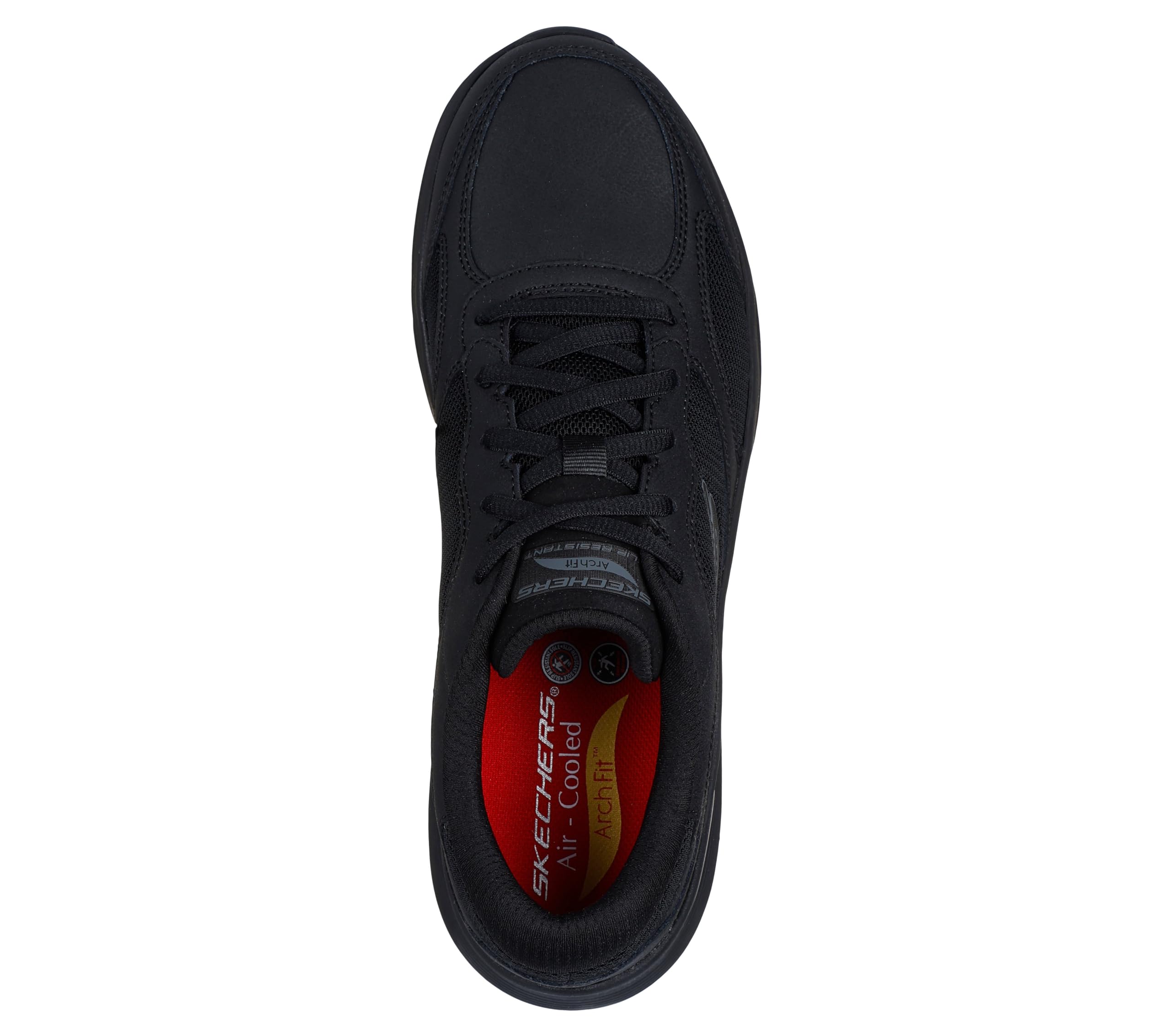 Skechers Mens Work: Arch Fit 2.0 Slip Resistant Lace Up Sneakers for Men