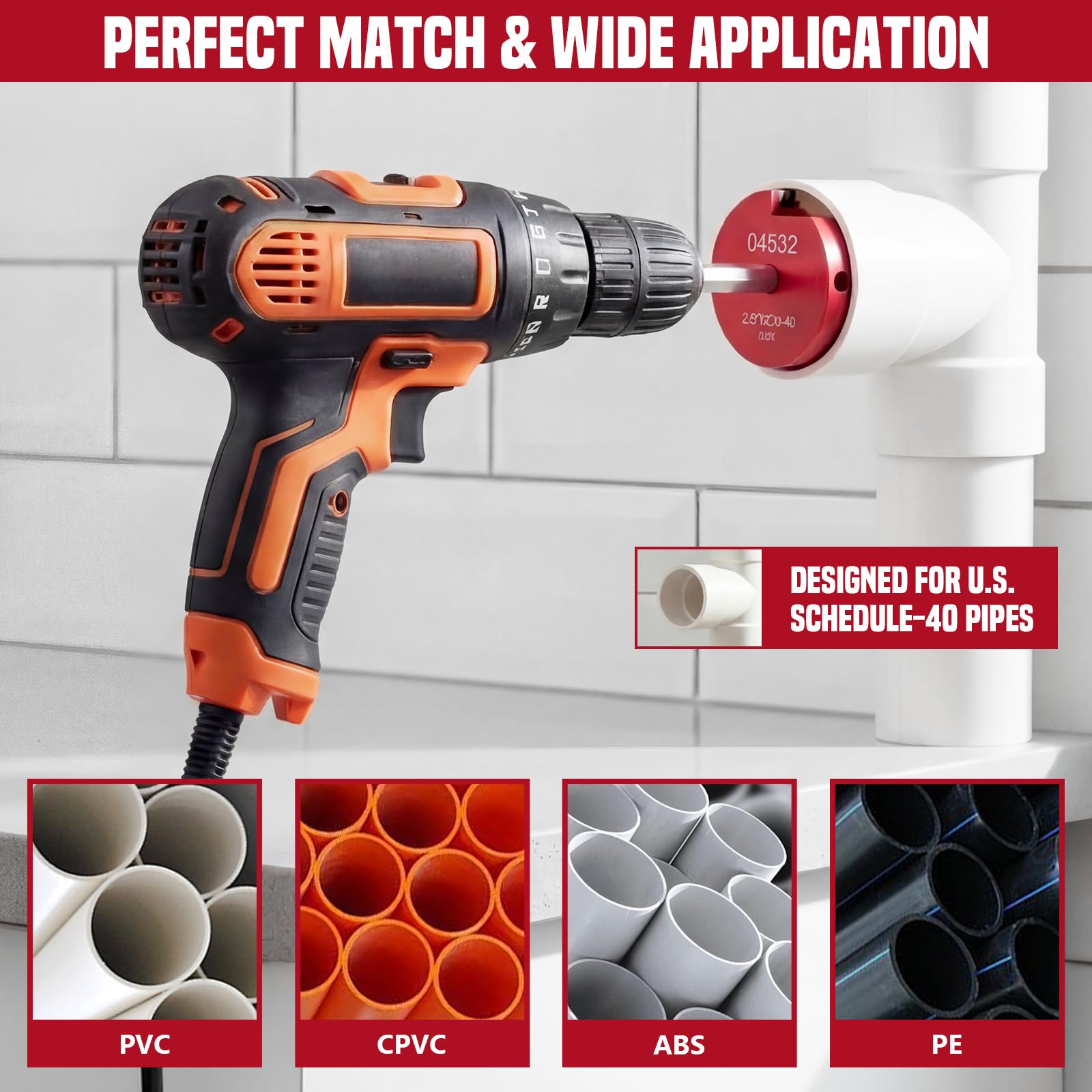 PVC Pipe Reamer Kit - Restore Fittings Fast -4