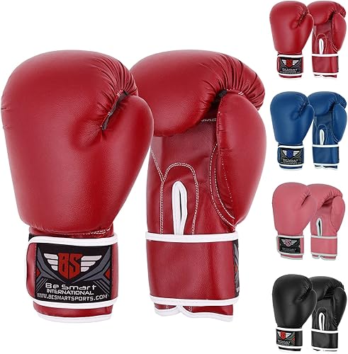 Miniatura 3 de Be Smart - Guantes de boxeo para niños de 4 a 12 años, guantes de entrenamiento para niños de 4 a 12 años, guantes de entrenamiento para niños,