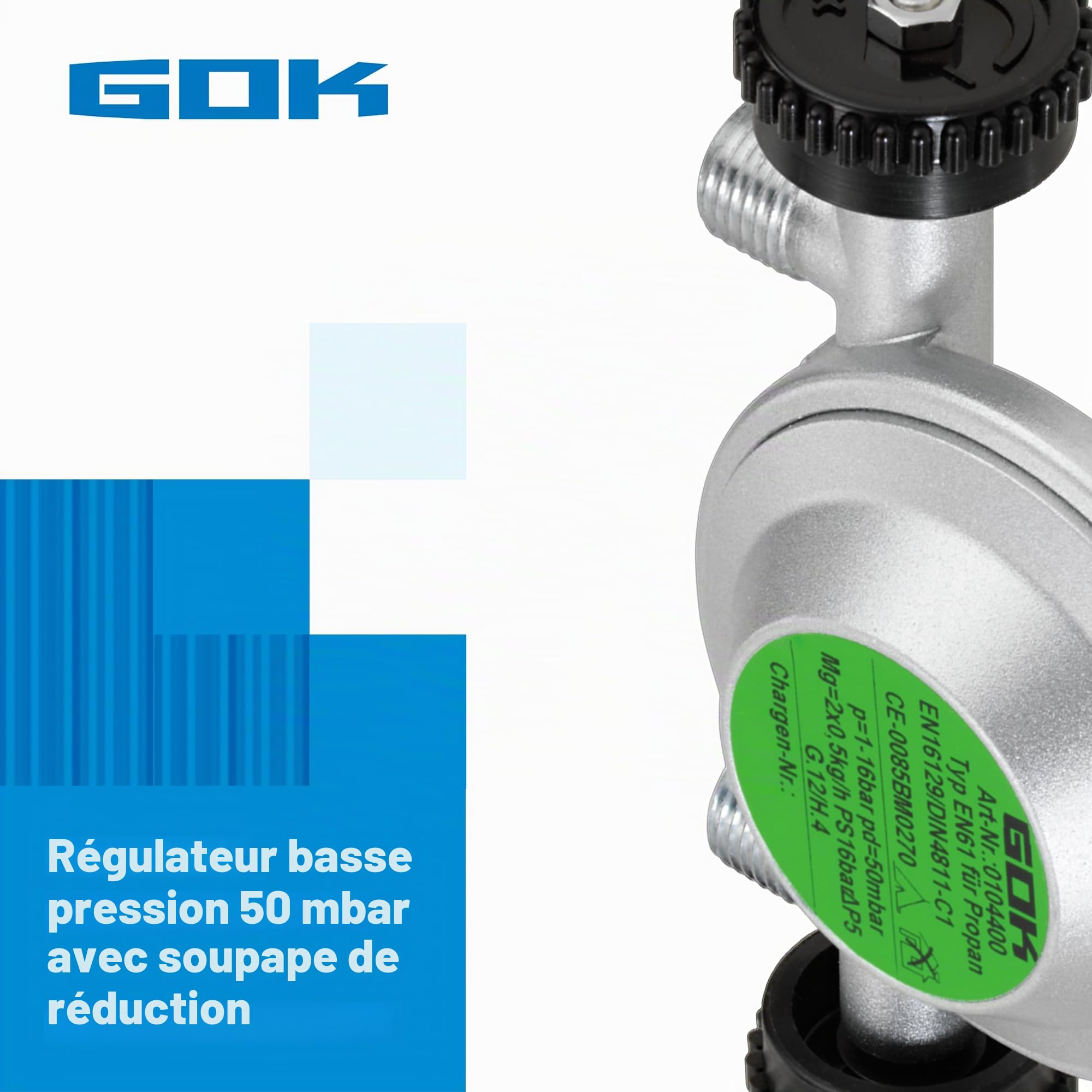 GOK régulateur de gaz avec 2 abgängen