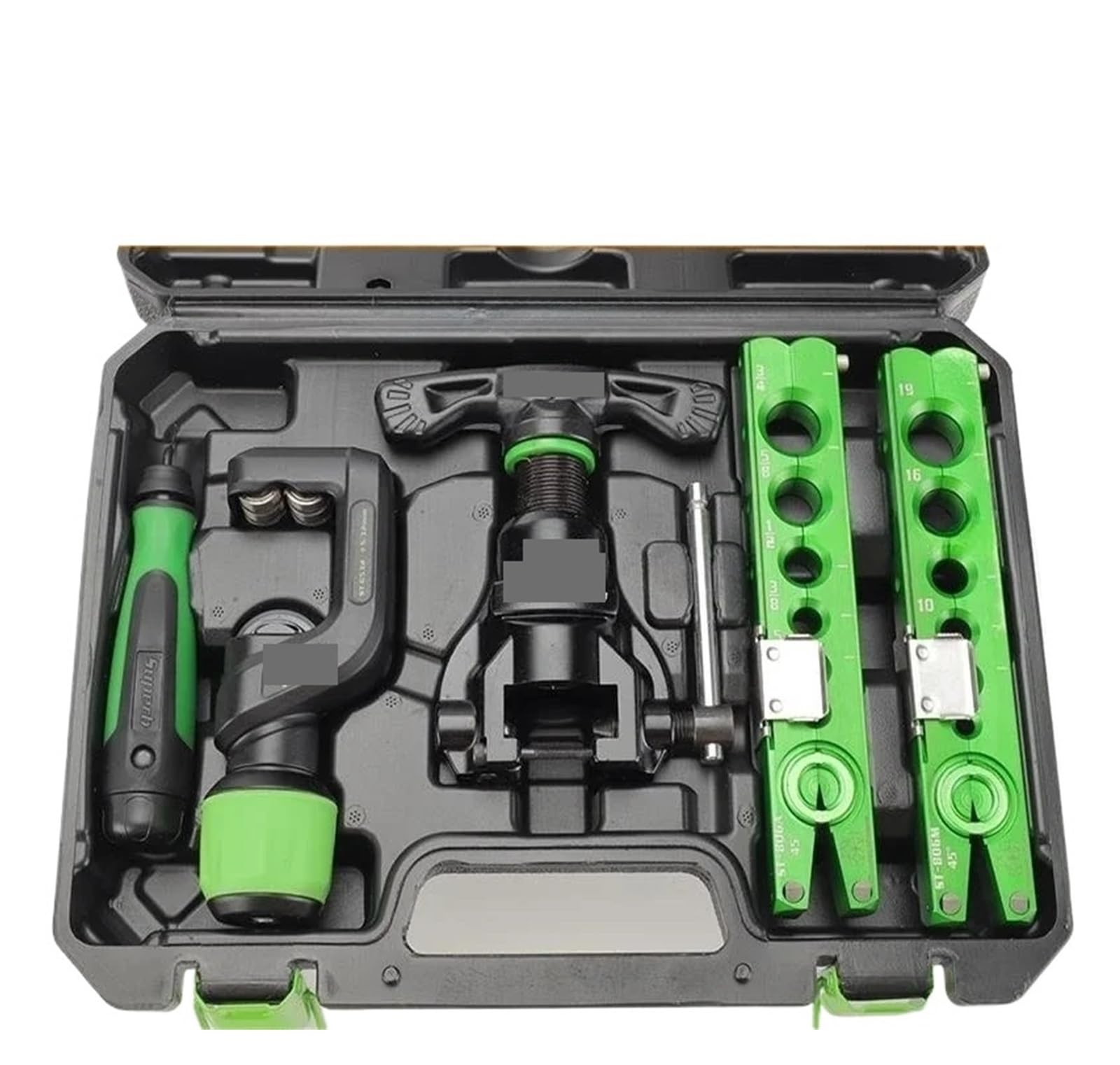 Pipe Expander, ST-806FT-L Copper Pipe Expander Set Air Conditioner Metric Reamer Flare Tool Flaring Tube Tools
