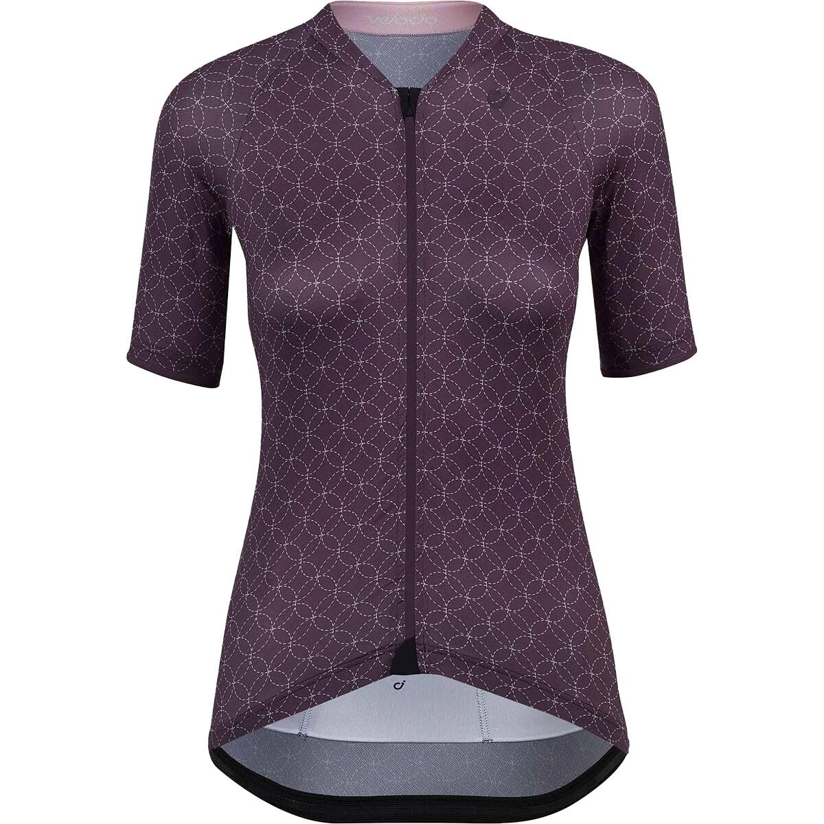 Velocio Geo Ultralight Jersey - Women's, Black Cherry, XL