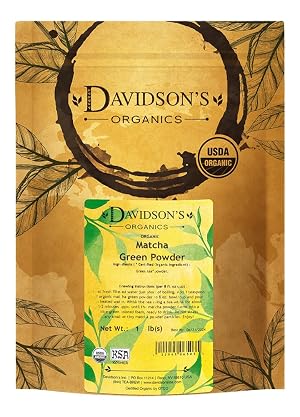 Davidsons Organics Matcha Green Powder Loose Leaf Tea 16-Ounce Bag