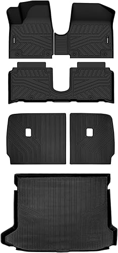 Miniatura 2 de Auxko Alfombrillas para Todo Clima Tapete de Carga con Tapete de Respaldo para Hyundai Ioniq 5 Limited Consola Central Móvil 2022-2024 Forros TPE