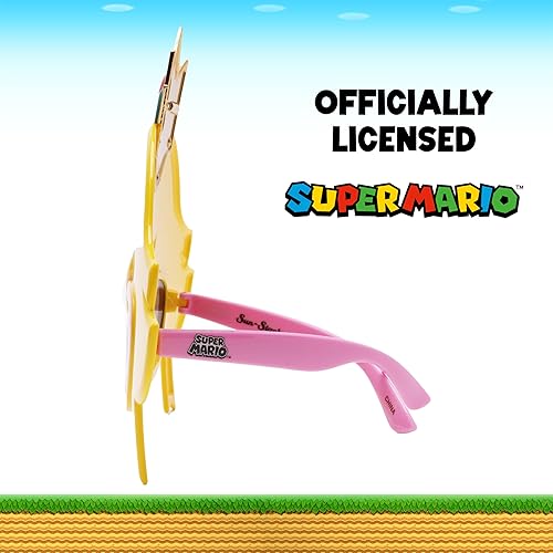 Miniatura 8 de Gafas de sol para disfraz de Nintendo Bowzer Sun-Staches recuerdos de fiesta UV400 verdenaranja 10 pulgadas