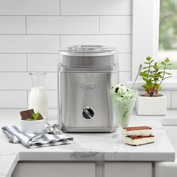 Cuisinart Ice Cream Maker Machine, Fully Automatic, 2 qt, ICE-30BCP1ES
