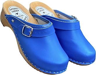 Urban Mule Clog | Original Handmade Wooden Leather Clog for Women | Multicolor