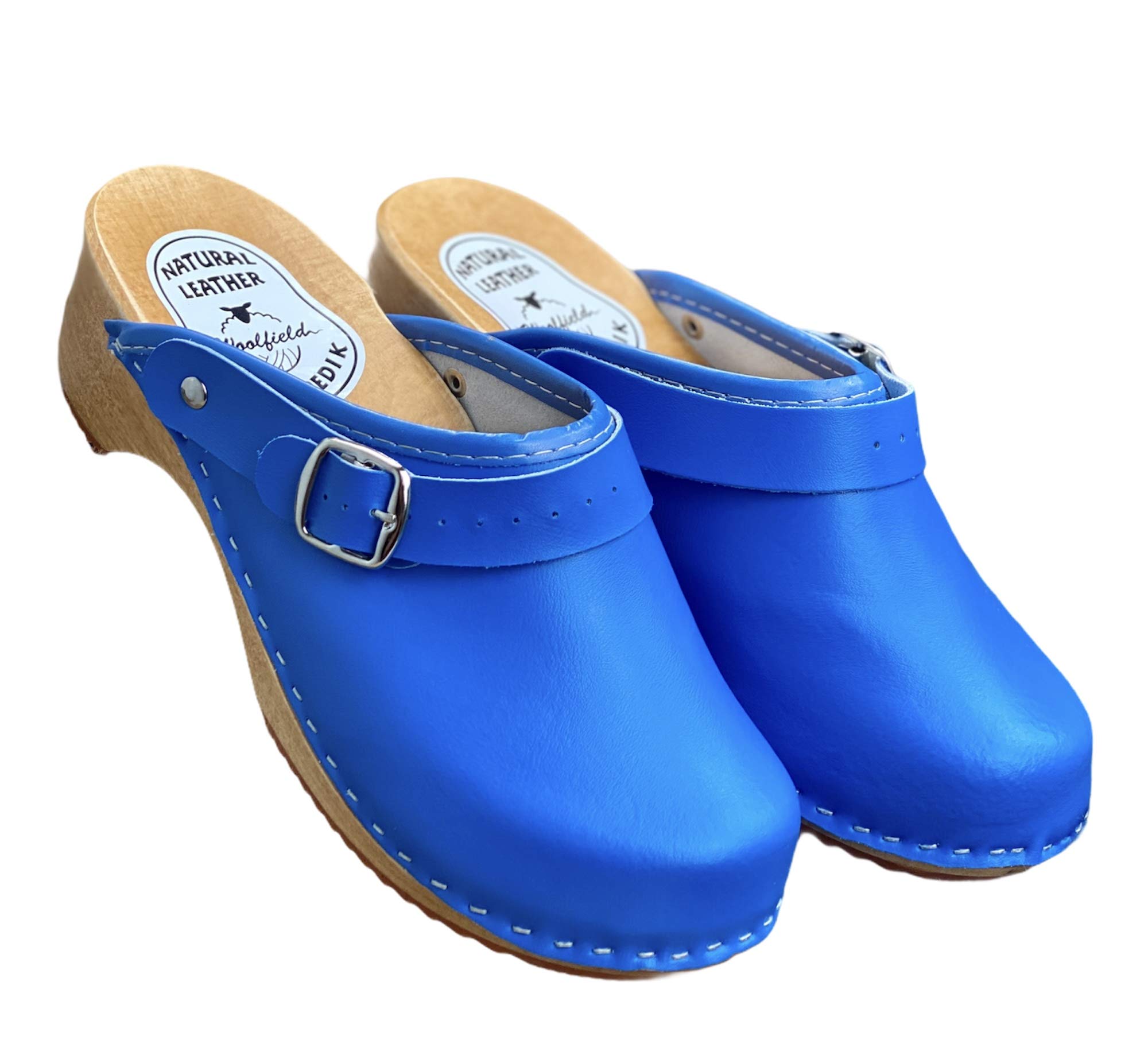 Woolfield | Urban Mule Clog | Original Handmade Wooden Leather Clog for Women | Multicolor