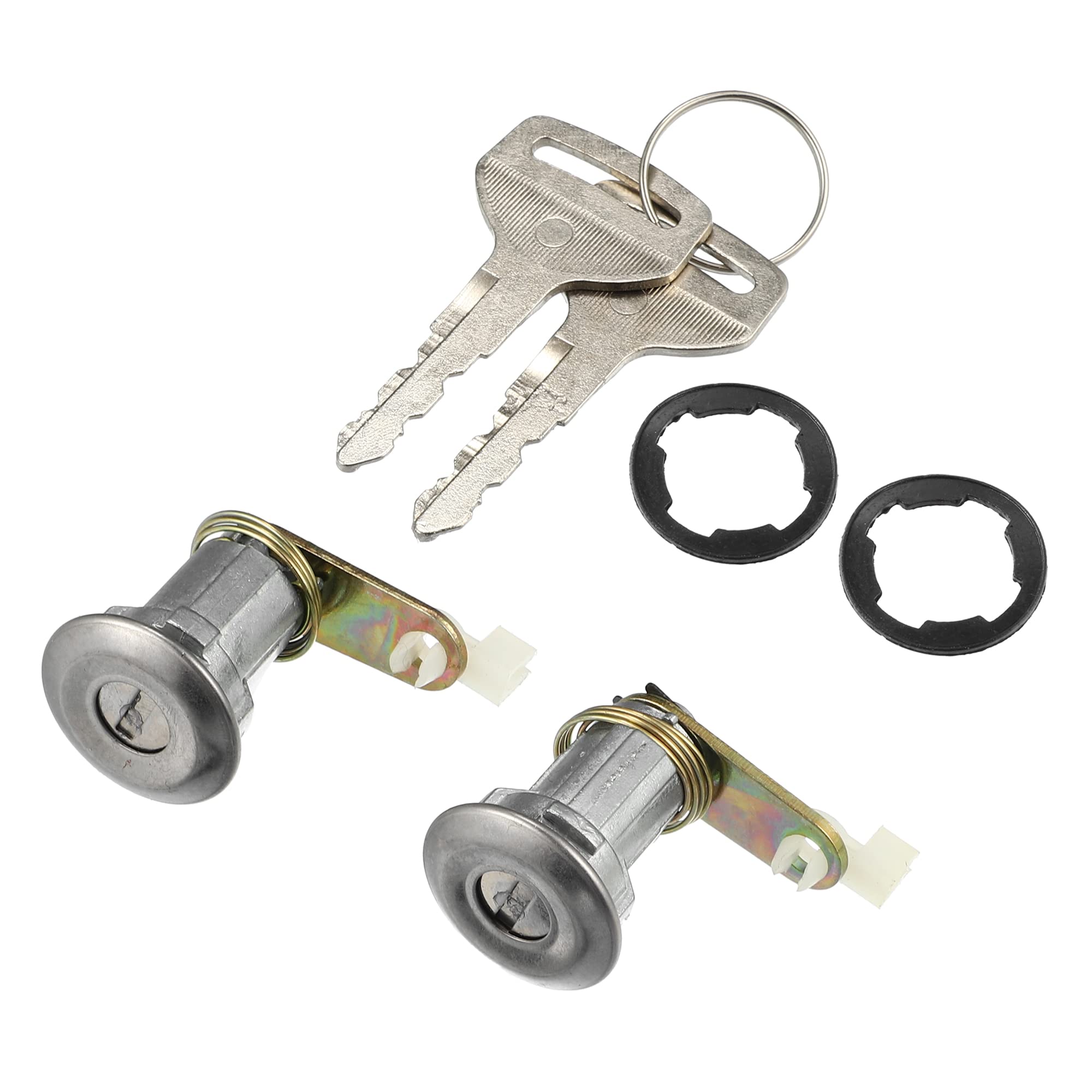 X AUTOHAUX 1 Set Door Lock Cylinder with Keys for Toyota Hilux 69051-89106-RH