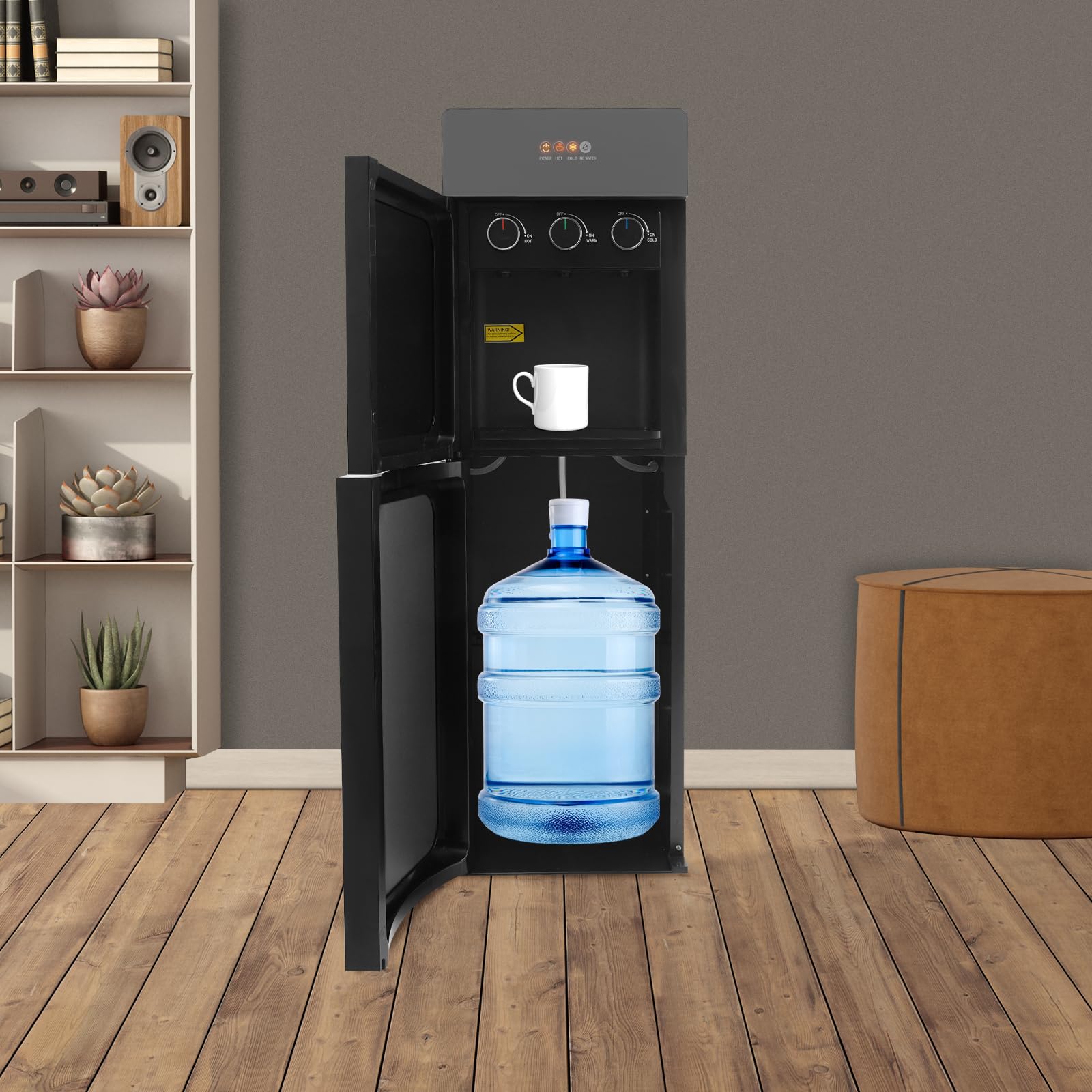 Distributore di acqua indipendente per ufficio o casa, 500 W, riscaldamento 75 W, 5 l/h raffreddamento, 3 uscite