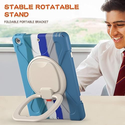 Vista 207 de Funda para iPad (A16) de 11 pulgadas 2025, Aslo para iPad 10 de 10.9 pulgadas 2022, funda resistente a prueba de golpes, soporte giratorio, soporte
