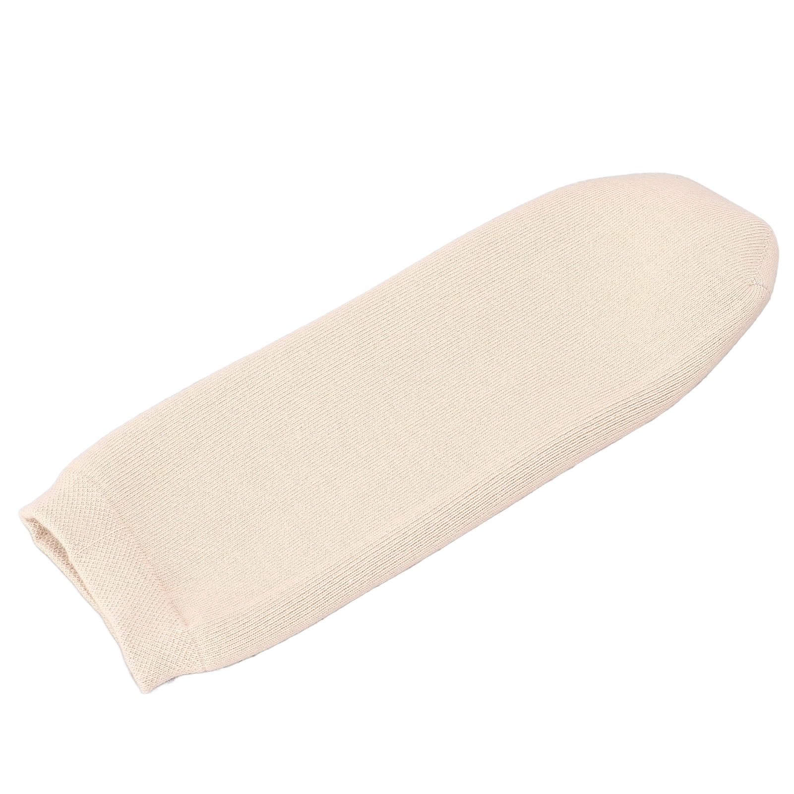 Alomejor Manga Protectora para Piernas para Amputados, Calcetín Protésico de Gel Engrosado, Distribución de Presión Elástica Alta, Reduce la Fricción, Gel de Silicona de Algodón (Talla grande)