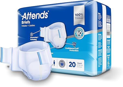 Vista 27 de Attends Confidence - Calzoncillos desechables SmartCool para adultos, regular, cintura de 44 a 56 pulgadas, cierre de pestaña SecureGrip, máxima