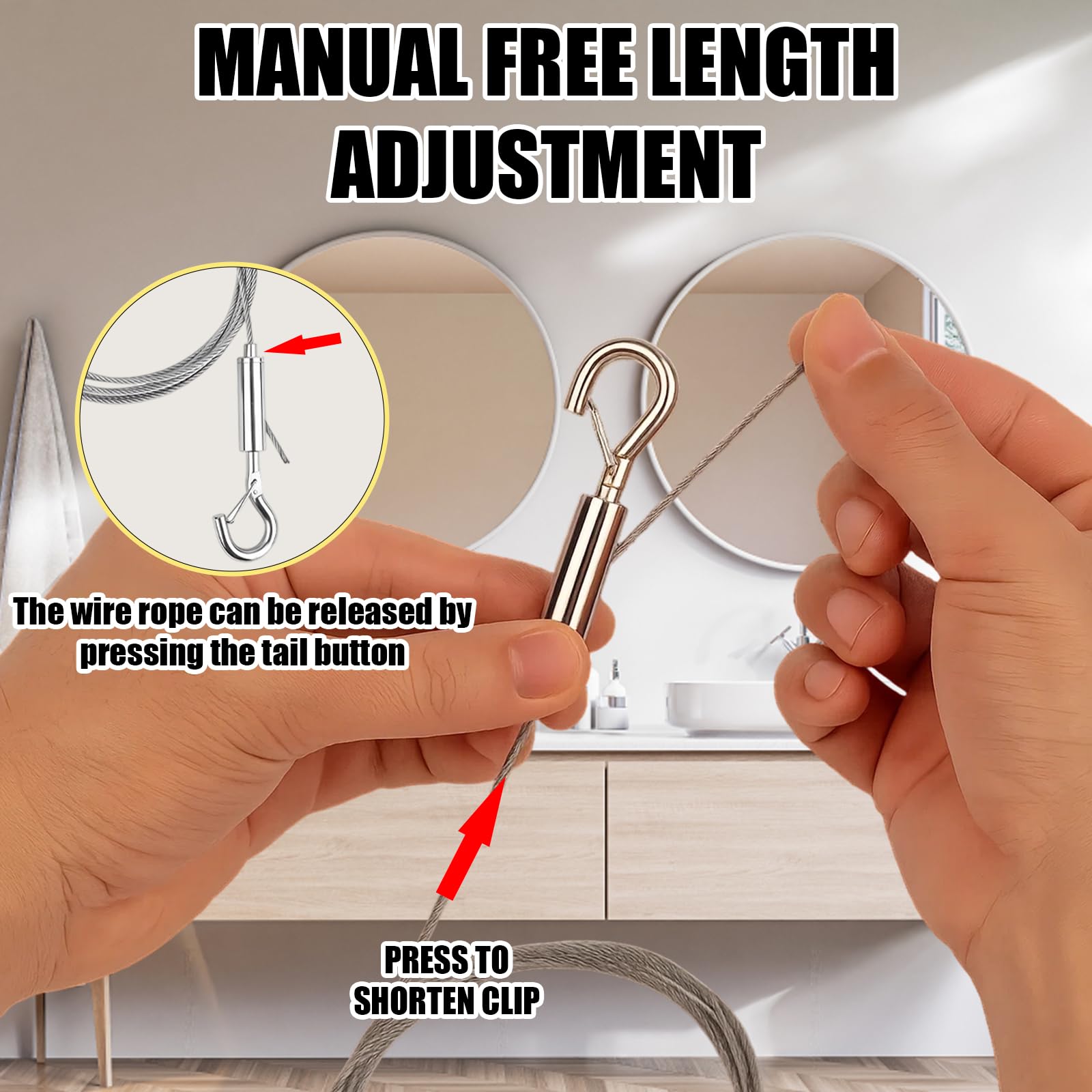 4PCS Picture Wire, Picture Wire Heavy Duty with Adjustable, 4 Durable Stainless Steel Picture Hanging Wire - Image 4