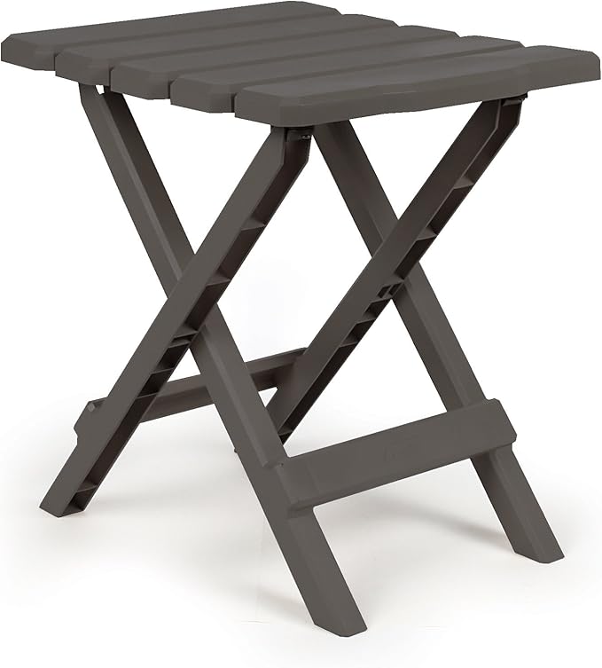 Camco 51881 Adirondack Portable Outdoor Folding Side Table, Perfect for