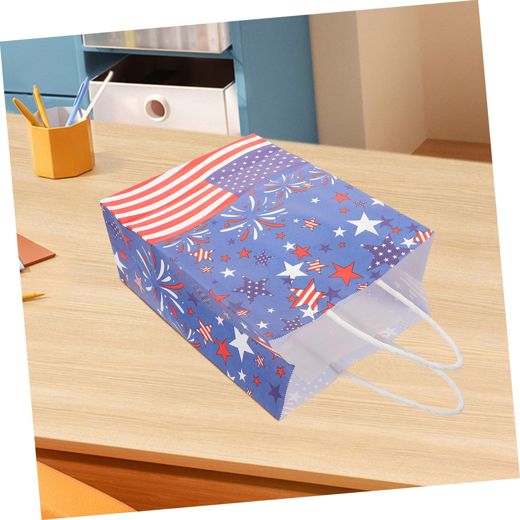 NUOBESTY 4 Sätze Geschenktüte Zum Unabhängigkeitstag Taschen Zum Verpacken Von Geschenken Große Geschenktüte Dekorative n Groß Partytaschen Papier 12 Stück * 4