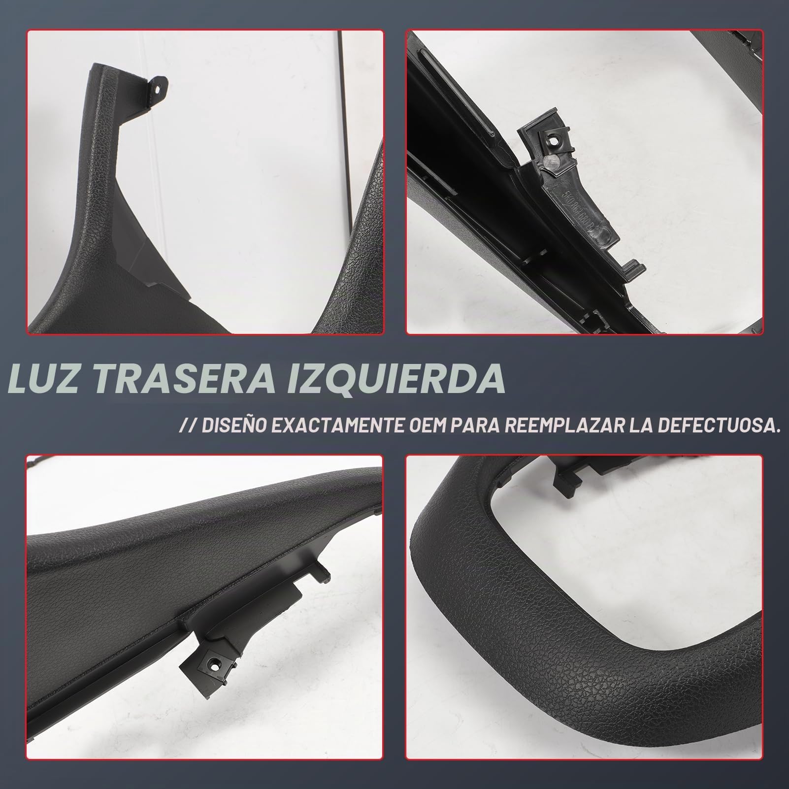 Cubierta central para consola central Golf 6 MK6 2008–2013 5K0863680 piezas interior