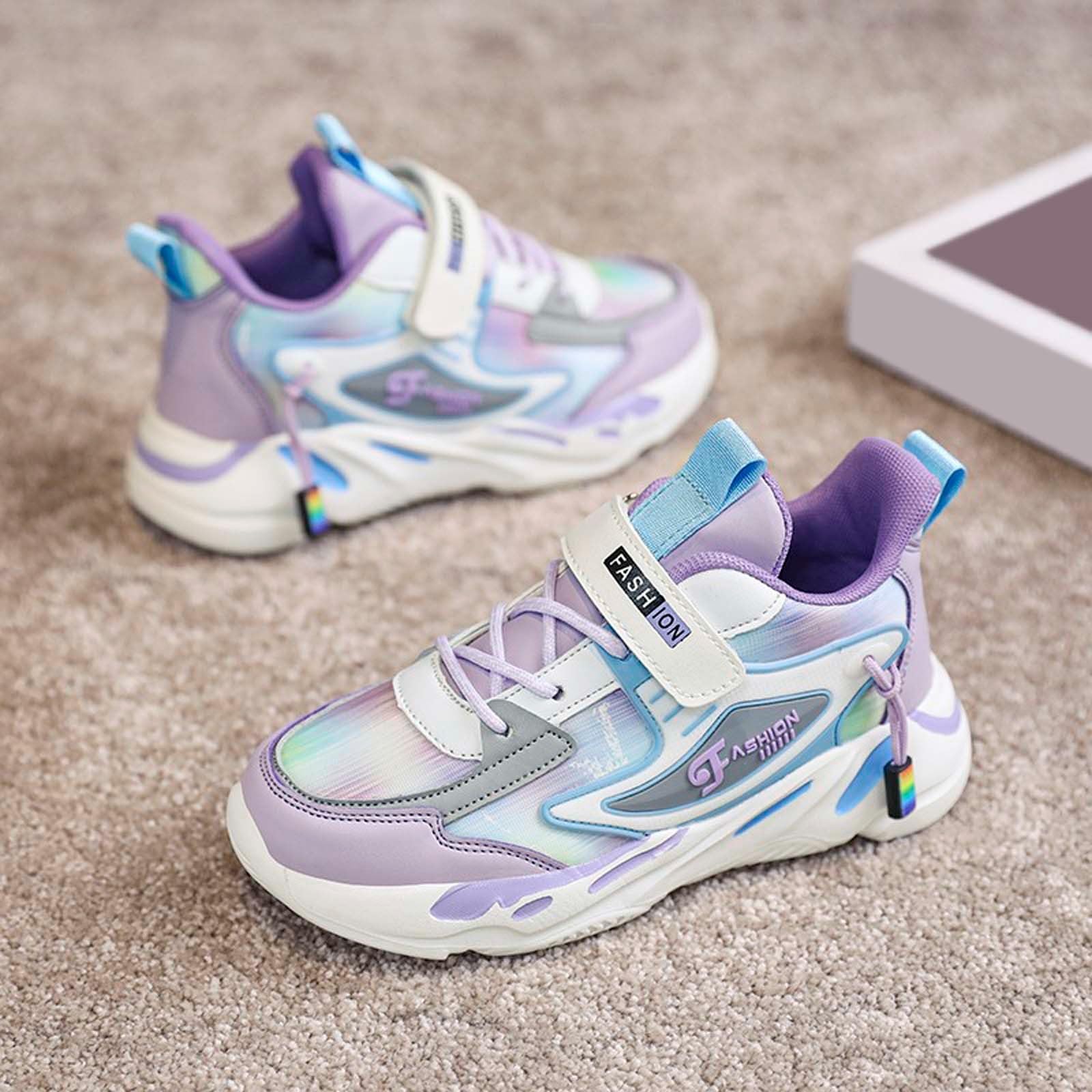Generisch Schuhe Mädchen Turnschuhe Mädchen Sportschuhe Kinder Turnschuhe Kinder Hallenschuhe Kinderschuhe Atmungsaktiv Laufschuhe Sneaker