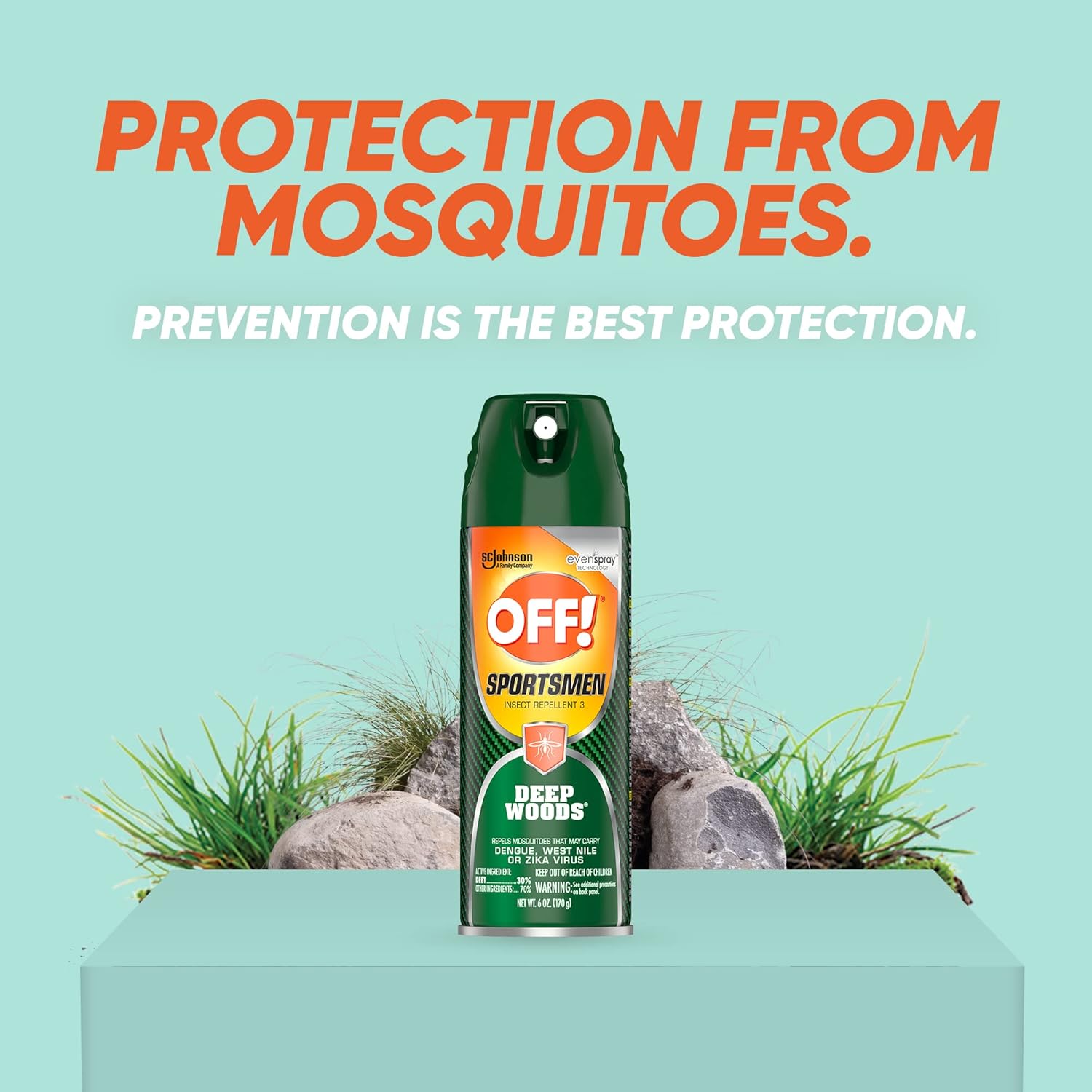 OFF! Deep Woods Sportsmen Insect Repellent Aerosol, Bug Spray