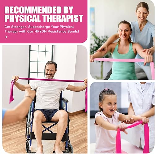 Miniatura 4 de Bandas de resistencia, bandas de ejercicio, bandas de terapia física para entrenamiento de fuerza, yoga, pilates, estiramiento, banda elástica con