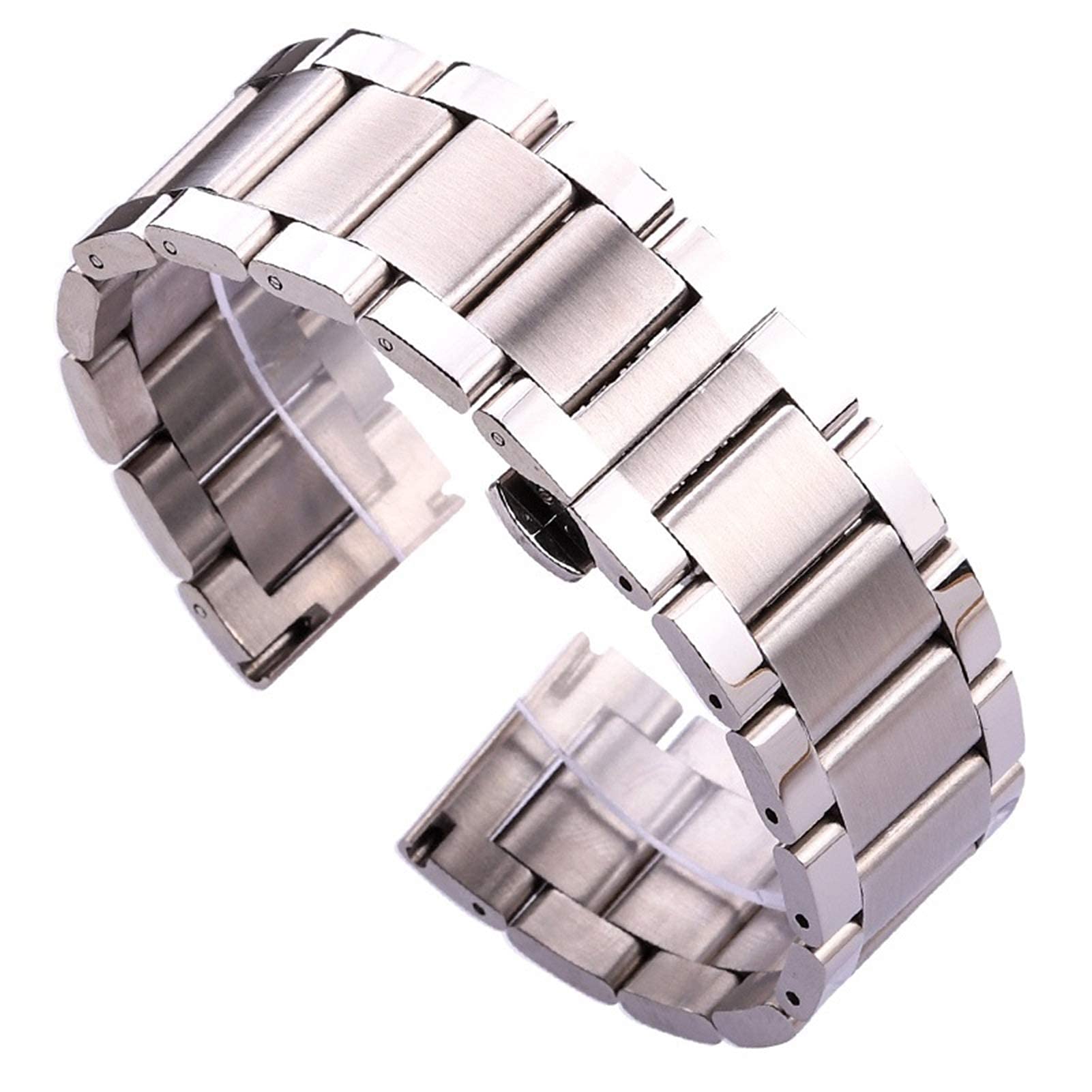 Bracelet de montre en acier inoxydable anti-usure pour remplacer le cuir