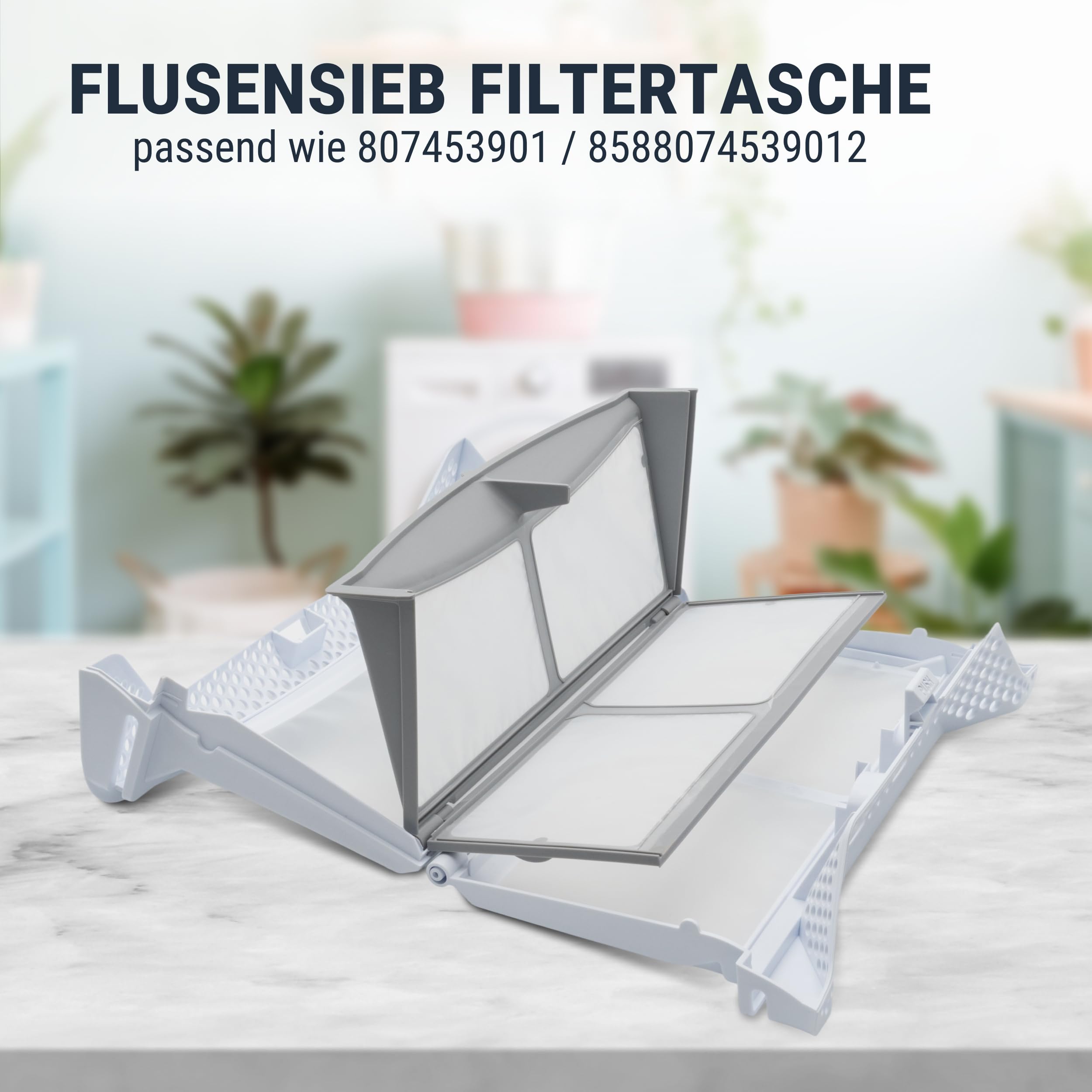 Flusensieb Filtertasche für Trockner Ersatz für AEG Electrolux 8588074539012/8074539019 Waschtrockner Wäschetrockner