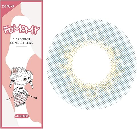 Amazon Fomomy Coco 1day フォモミー ココ 1箱10枚入 カラコン ワンデー カラーコンタクトレンズ 度あり 度なし Dia 14 1mm Bc 8 6mm 2 75 アジュール Fomomy ソフトコンタクトレンズ