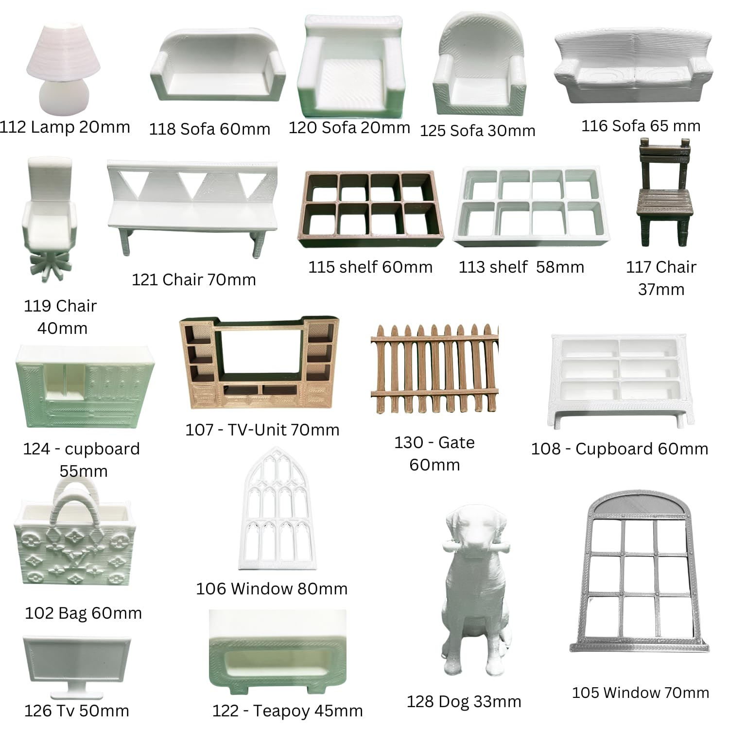3D Home Dinning Theme Accessories Miniatures for Your Resin Art Ocean Theme and Shadow Art Box etc. Select Any 6 1