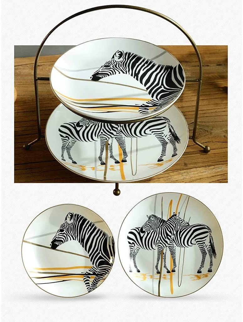 kosz na owoce miska na owoce Creative Double Cake Stand Afternoon Tea Fruit Desery Wyświetlacz na imprezy, urodziny i śluby patera na owoce Dekoracyjne misy