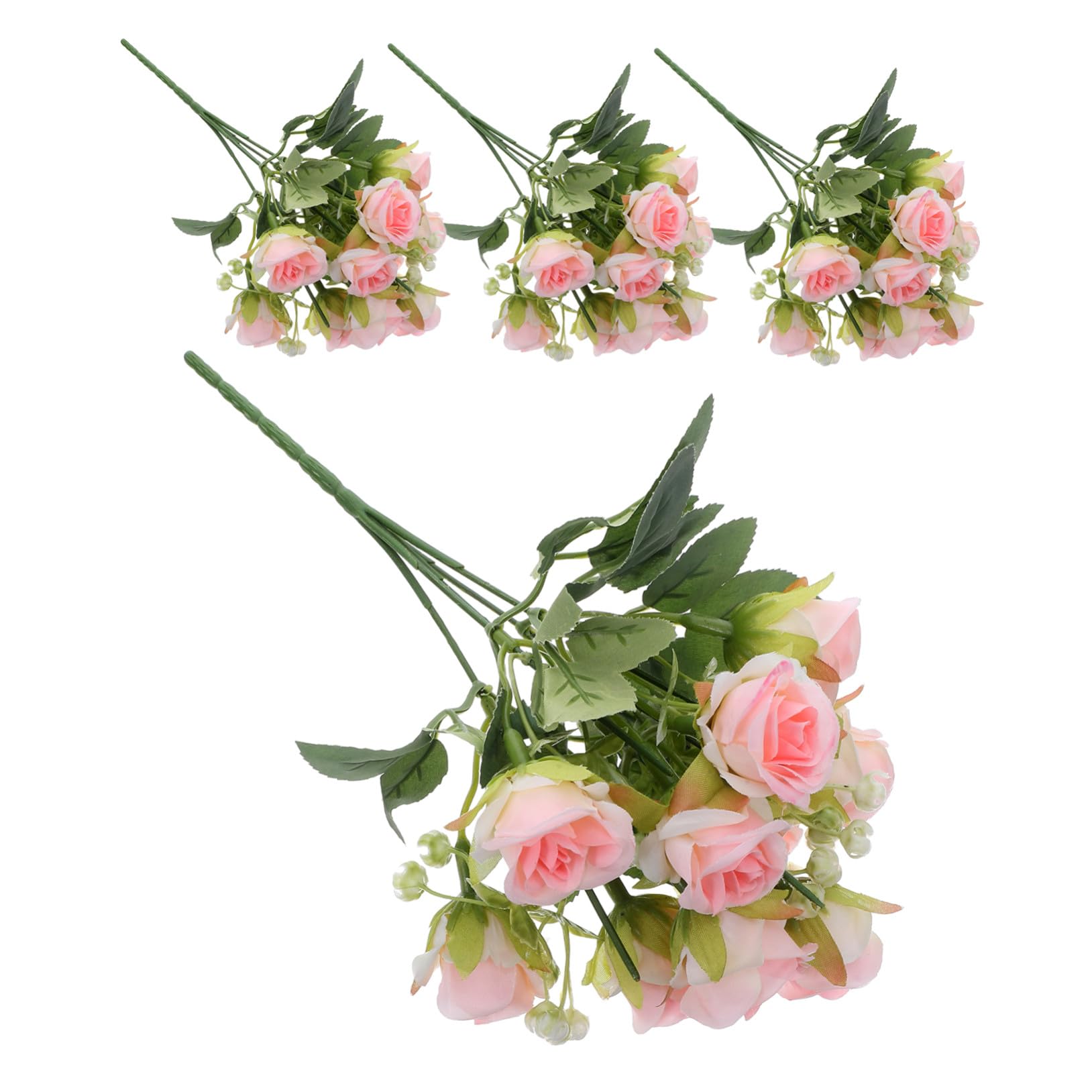 Rosas artificiales decorativas con textura natural para mesas de comedor y salones