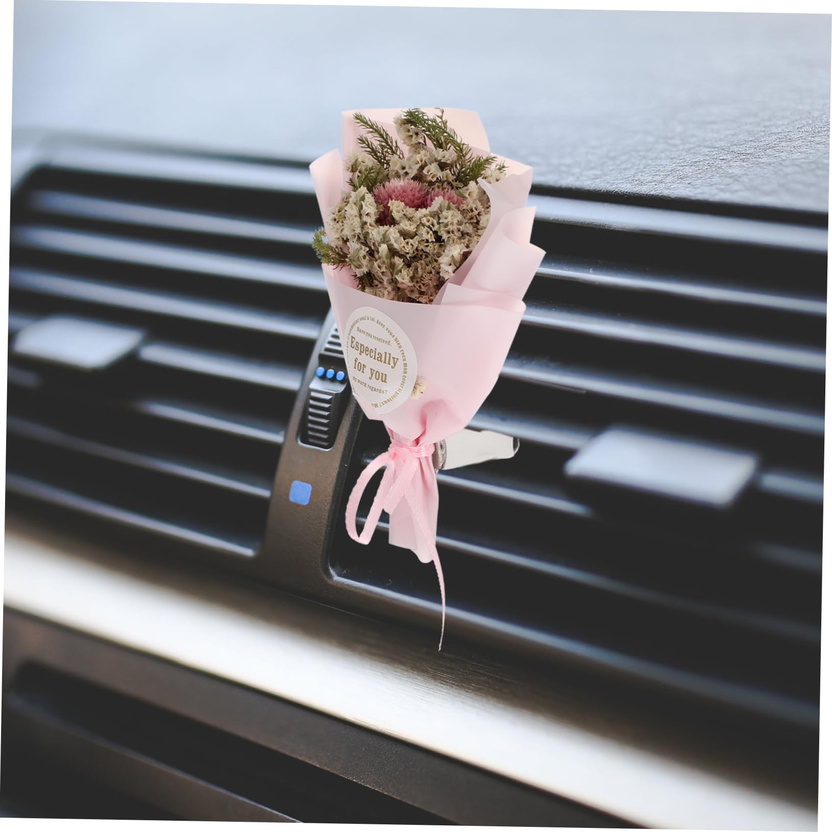 SOLUSTRE 4pezzi Clip Profumatori Per Auto Con Fiori Diffusore Per Ventilazione Auto Design Creativo e Facile Da Utilizzare