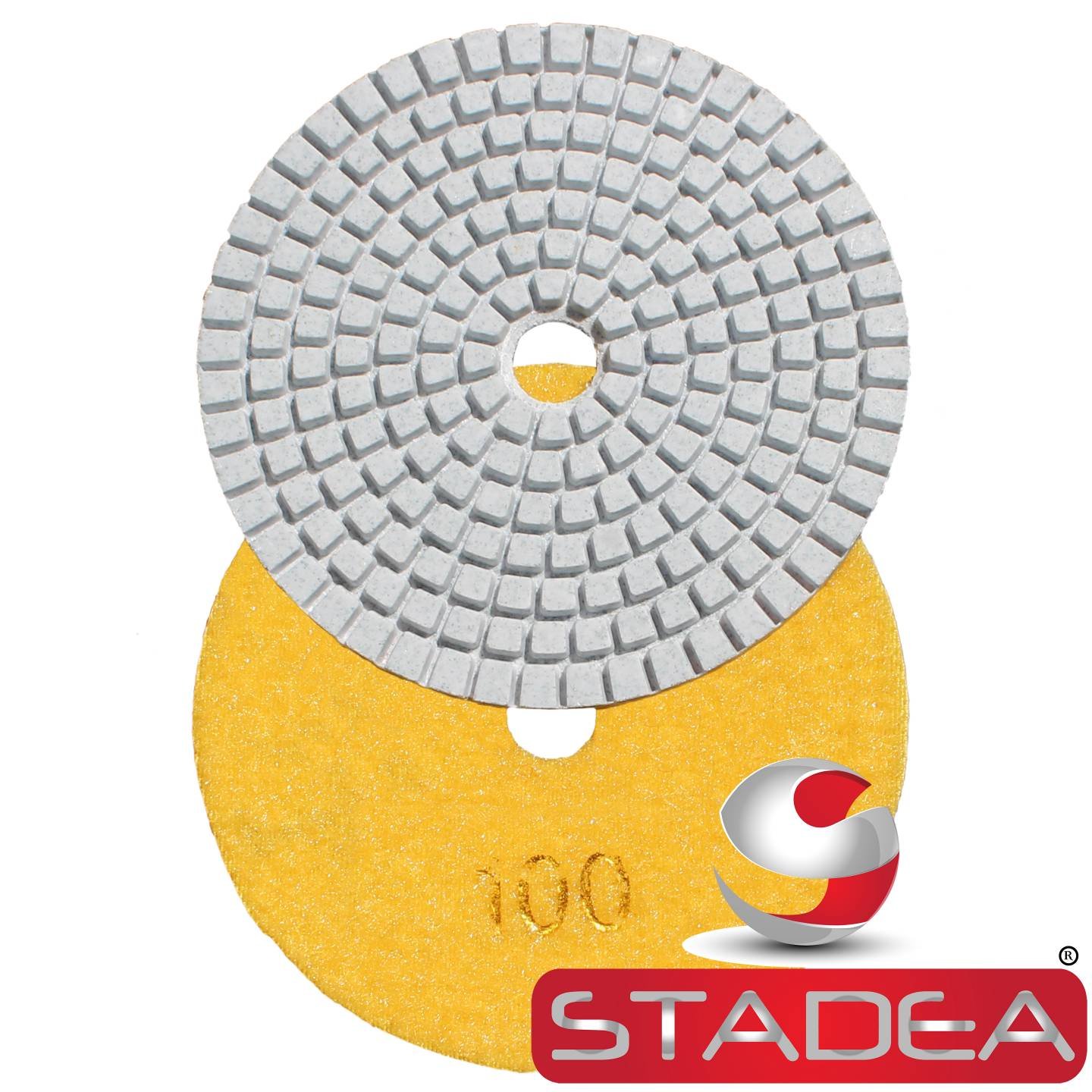Almohadillas de pulido de diamante de 4 pulgadas en húmedo/seco, juego de 11+1 almohadilla de respaldo para hormigón de granito