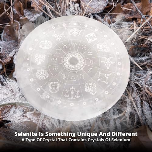 Miniatura 8 de Himalayan Glow Placa de carga de cristal de selenita, ideal para meditación y trabajo espiritual, protección, aliviar el estrés