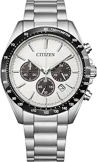 [CITIZEN] 腕時計 CA4764-57A 光発電エコ・ドライブ クロノグラフ CITIZEN COLLECTION メンズ 銀 白 黒 日付 | 10気圧防水/秒針/夜光,アナログ,ビジネス,シルバー/ホワイト・ブラック,男性用腕時計,ソーラー