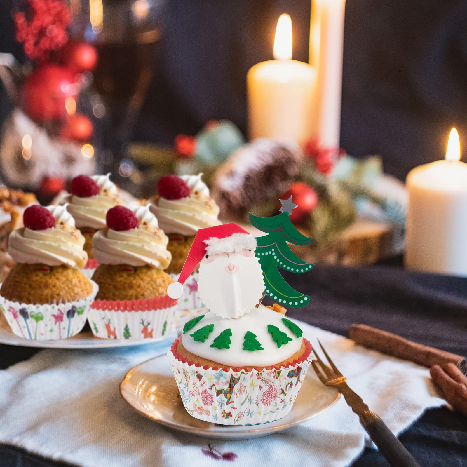 600 Stück Weihnachts-Cupcake-Förmchen – Festliche Papierförmchen Für Backen & Deko