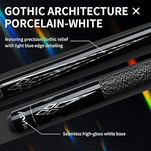 Miniatura 2 de Horse Pool Cue Sticks, 58 Inch Canadian Maple Wood Cue Stick, Pool Sticks for Adults, Pool Stick for Bar House Pool Tables, Sports Professional