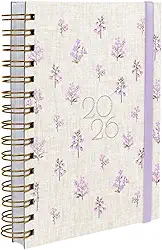 Agenda Plus 2026 Capa Dura Entrepontos Floral Lilás