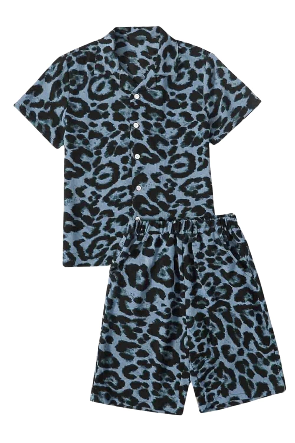 GRECIILOOKS Men’s Rayon Co-Ord Set For Men | Men’s Cord Set | Night Suit For Men | T-Shirt And Shorts Set For Men | Night Dress For Men | Pyjama Set For Men