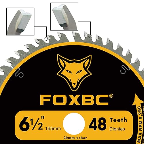 Miniatura 4 de FOXBC Hoja de sierra de mesa de 8-14 pulgadas, hoja de sierra de acabado ATB de 40 dientes para sierra de mesa DeWalt DWE7485, paquete de 2