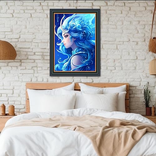 Miniatura 6 de Kit de pintura de diamante 5D, kit de pintura digital - Tema de ballena de dibujos animados para bricolaje, imagen artística completa de diamantes