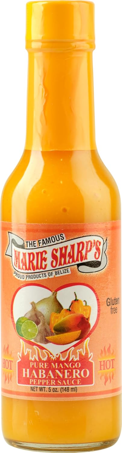 Marie Sharp’s Green Habanero Hot Pepper Sauce 10 Oz, Mild–Medium Heat | All-Natural Belizean Hot Sauce