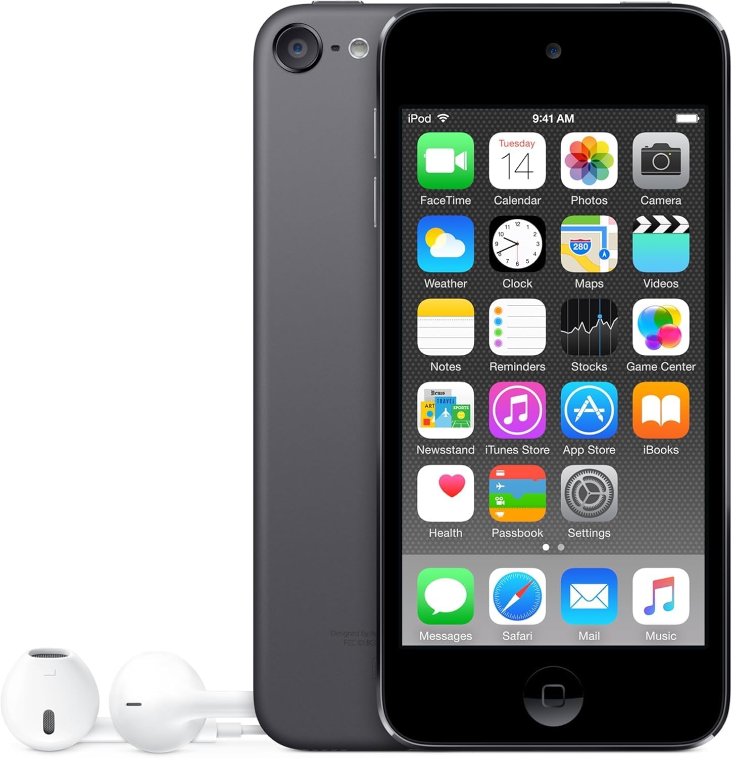 Music Player Black 128 GB Compatible with lTouch 6th Generation, with Accessories(New)