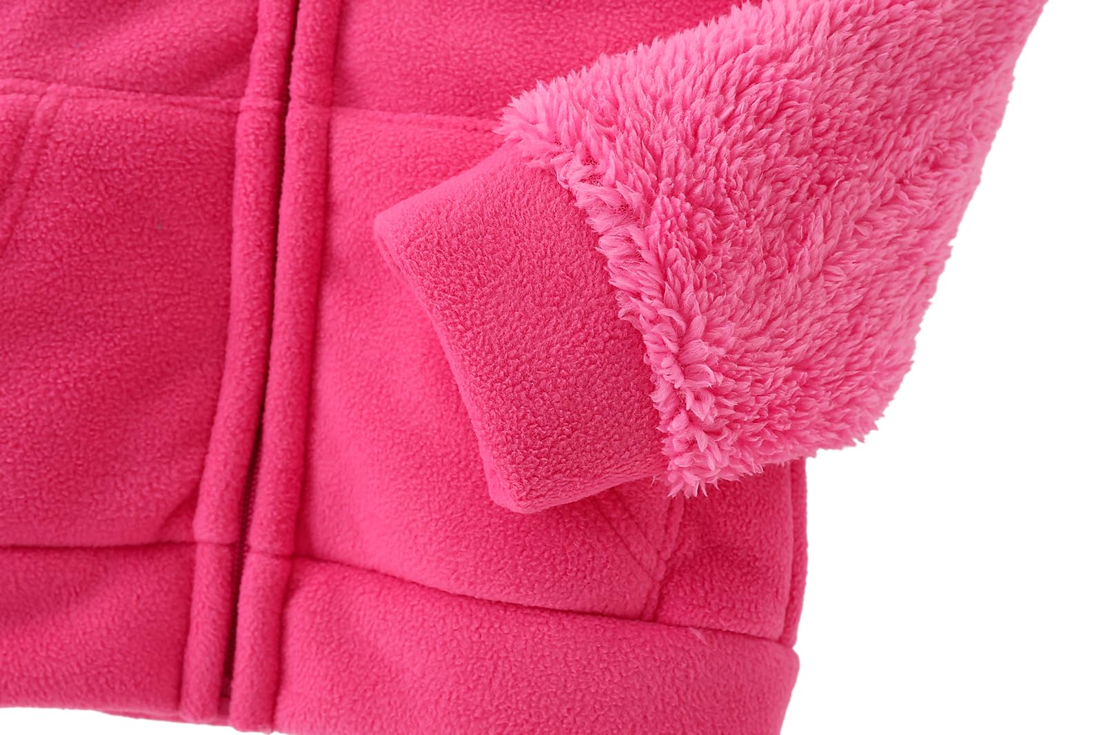 LIUONEXI - Giacca - Parka - Bambina Rosa 130 cm/5-6 Anni