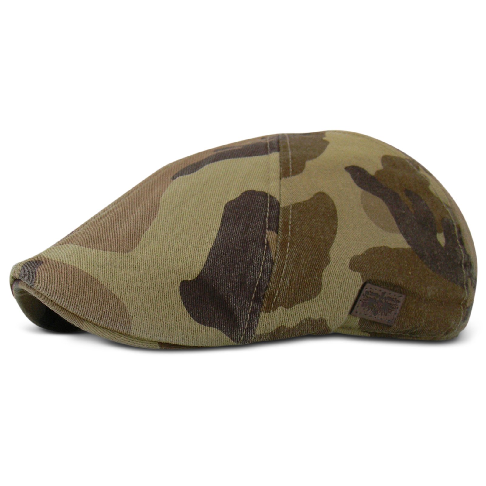 Duck Mesh Summer Gatsby Cotton Cap Mens Ivy Hat Golf Driving Sun Flat Cabbie Newsboy (Camo)