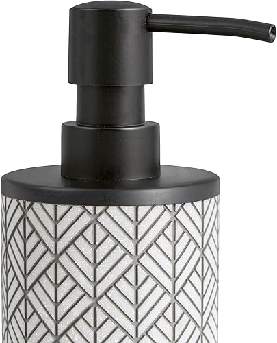 Miniatura 7 de Shelby - Juego de accesorios de baño de resina multicolor gris de 4 piezas, dispensador de jabónloción, jabonera, soporte para cepillos de dientes,