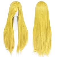 Vista 44 de anogol Vocaloid 32" 80 cm de largo recto de Cosplay peluca Pelucas Para Fiestas Halloween, Anaranjado