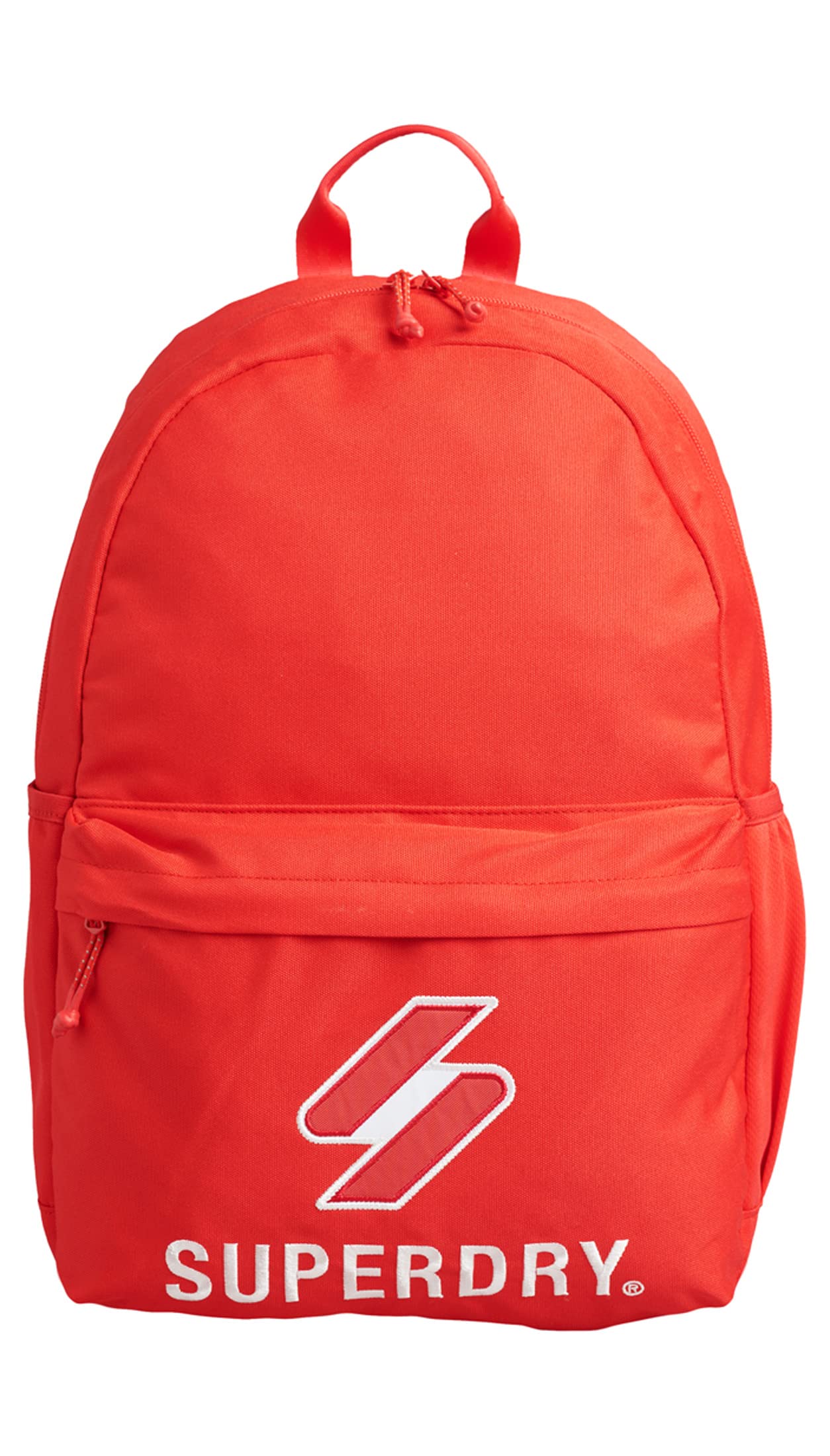 Superdry Women's Bright Red Unisex Code Essential Montana Backpack, 1Size, Streetwear