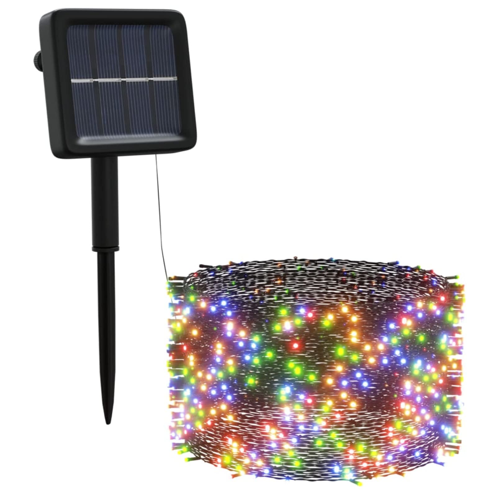ARKEM Solar-Lichterketten 5 Stk. 5x200 Mehrfarbig Innen Außen Außenlichterkette Wasserdicht Dekoration für Weihnachten