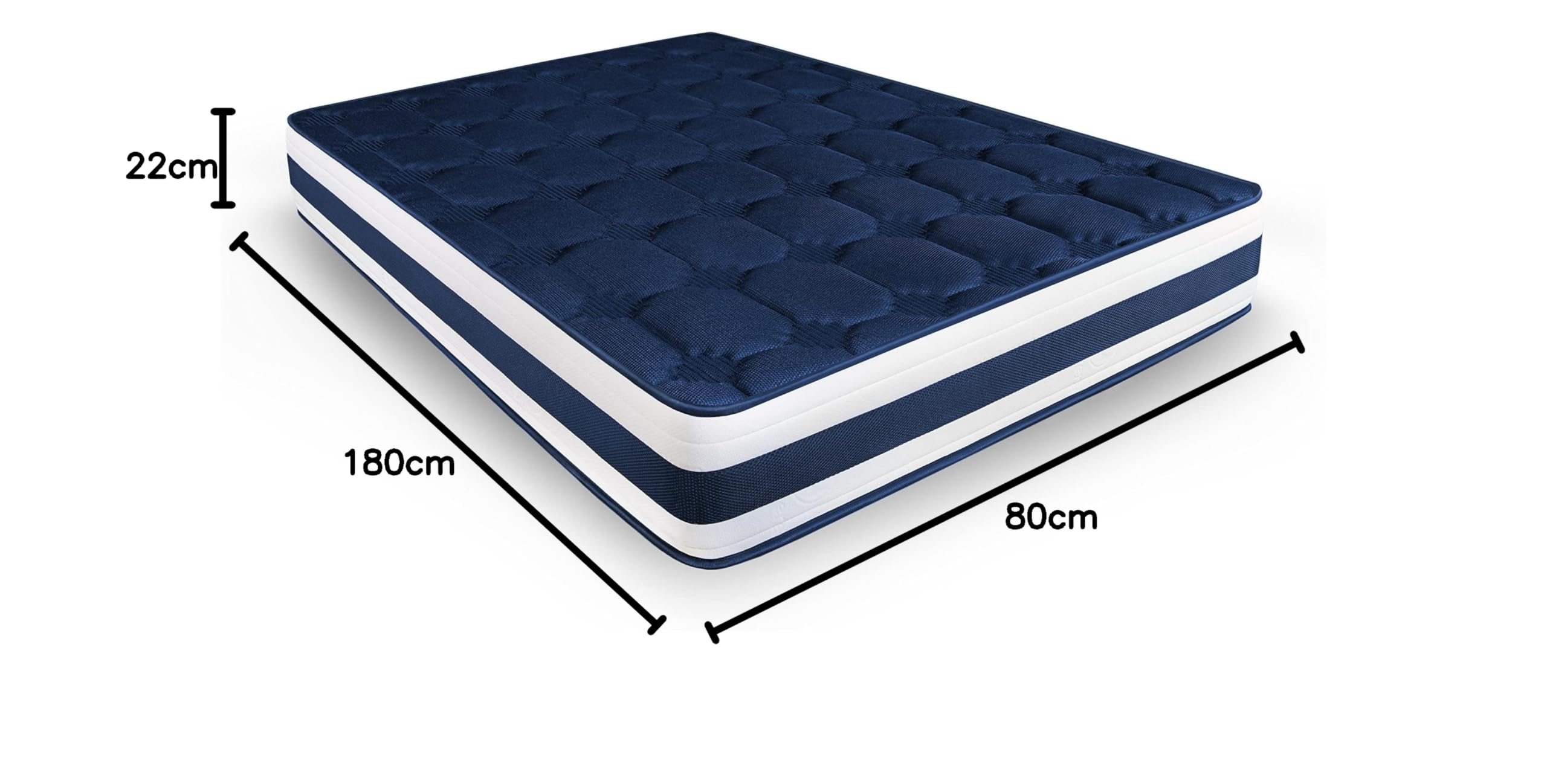 HOGAR24 Viskoelastische Matratze 80x180 Cm – Memory Foam Mit Bewegungsschutz & Optimaler Anpassung