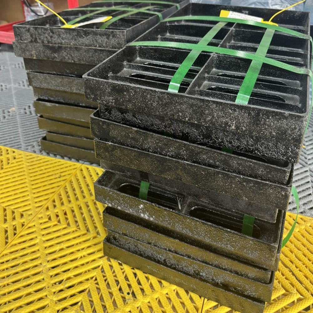 Heavy Duty 20x20in Cast Iron Drain Grate Cover - Outdoor Driveway & Sewer Grate, Durable, Rust-Resistant, Perfect for Efficient Drainage Solutions
